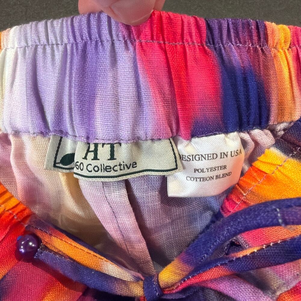 HT 360 Collective Drawstring Shorts, Women’s Small, Multicolor Abstract Print - Picture 3 of 4